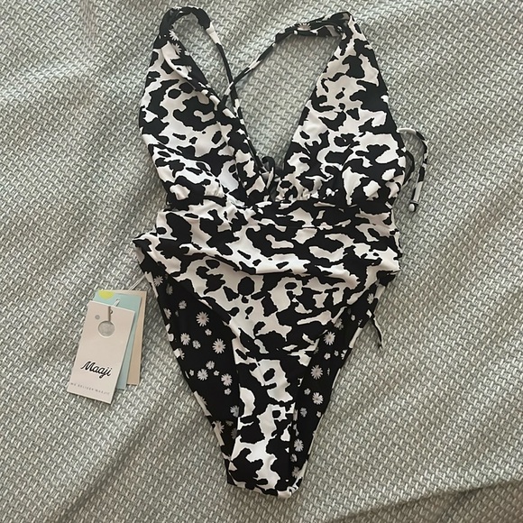 Maaji Other - Maaji Safari Black & White Reversible One-Piece, NWT